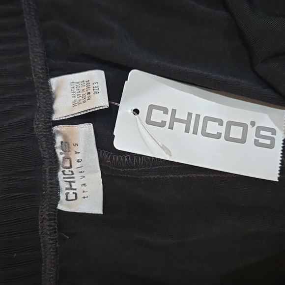 NWT! Chico's Black Crop Pant with Tassel! - Picture 2 of 5